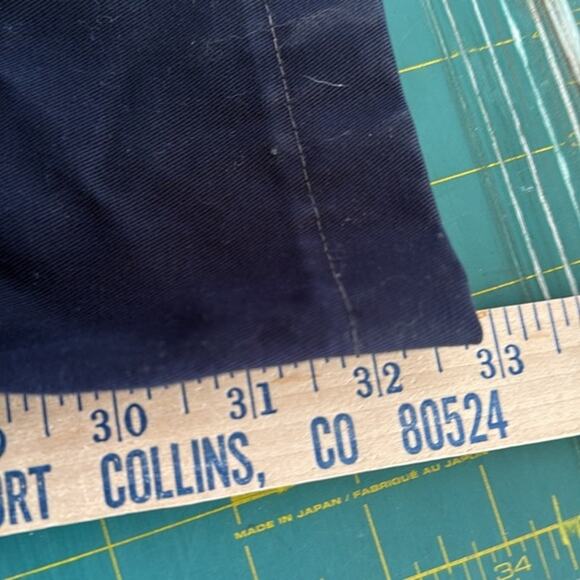 Lands End Men's sz 42 Navy Blue Straight Leg Traditional Fit Zip Front - Picture 6 of 6